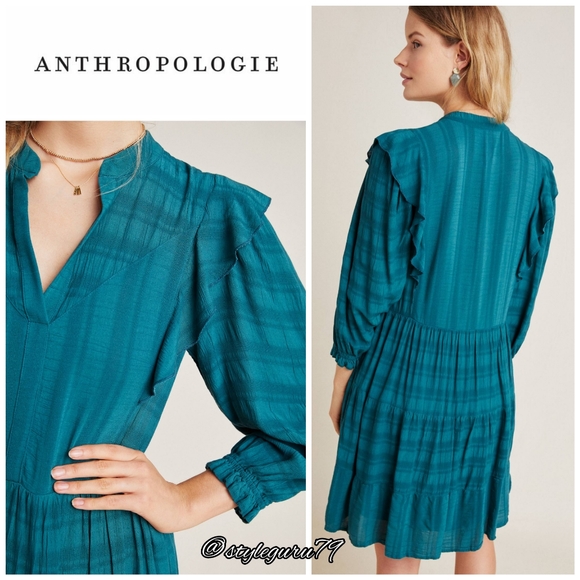 NWT, Anthropologie, Rossi Ruffled TunicDress - Picture 3 of 3